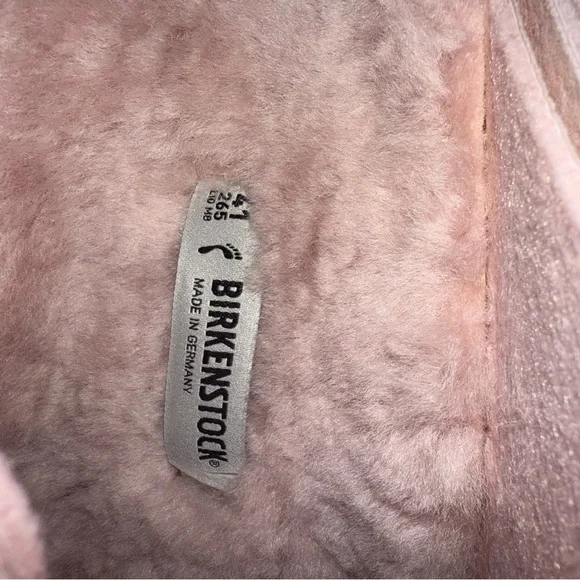 Birkenstock Microfiber Shearling Sandal - Desert Dust Rose - Picture 5 of 8